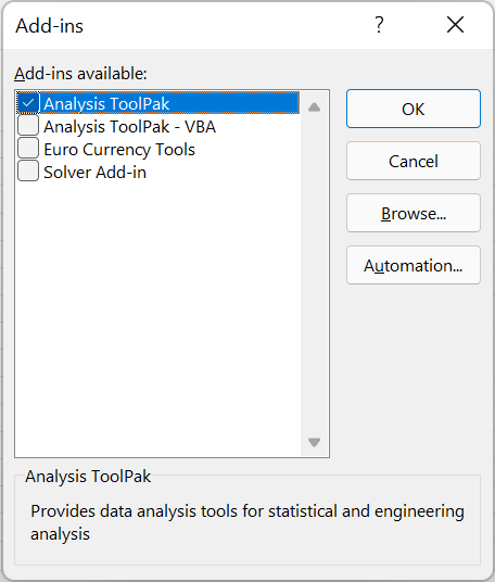 how to view add ins on excel