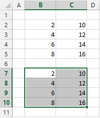 cut cell b7 and paste it to cell e12