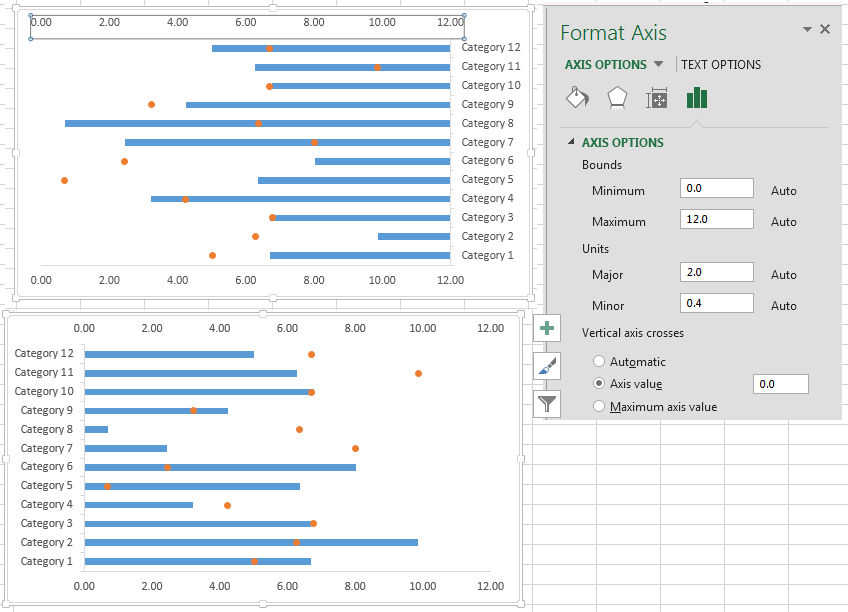 format axis chart vertical Highlight Points Charts End Excel