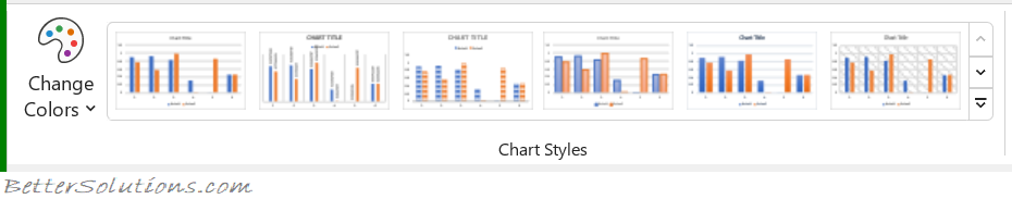 Chart Tools Design Tab