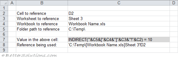 Excel Formulas Indirect Function