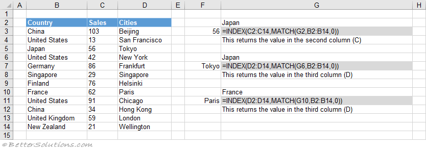 How do I apply INDEX MATCH or another lookup formula to find an