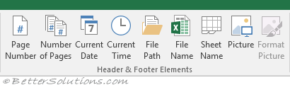Excel Layout Header Footer Design