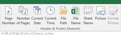 document info on the header and footer tools design tab