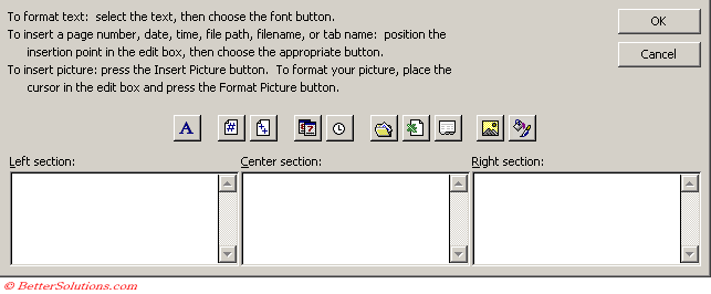 Excel Layout Header And Footer Tab