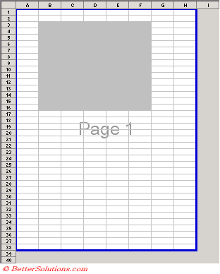 page break view in excel for mac