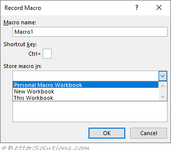 Excel Macros - Personal.xlsb