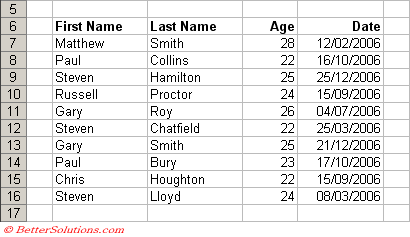 Excel Tables Advanced Filter