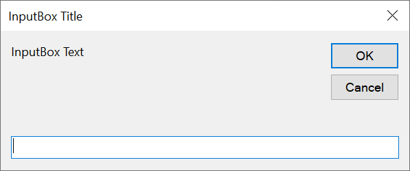 VBA MsgBox InputBox InputBox Examples