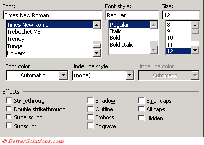 microsoft word art all fonts